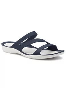 Crocs Swiftwater Sandały Kobiety, navy/white EU 37-38 2020 Sandały codzienne 203998-462-37-38 - Sandały damskie - miniaturka - grafika 1