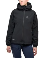 Kurtki i kamizelki sportowe damskie - Haglöfs Kurtka przeciwdeszczowa "Kaise GTX" w kolorze czarnym - miniaturka - grafika 1