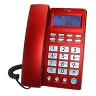Telefony stacjonarne - Dartel LJ-301 Czerwony - miniaturka - grafika 1