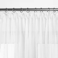 Firany - Firana KRESZ kolor biały styl klasyczny taśma smok taśma smok transparentna 5 cm woal gnieciony 140x275 homede - SCURT/HOM/KRESZ - miniaturka - grafika 1