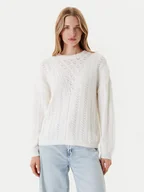 Swetry damskie - Guess Sweter W5YR56 Z2ZK2 Biały Regular Fit - miniaturka - grafika 1
