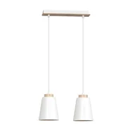 Lampy sufitowe - Emibig Bolero lampa wisząca 2-punktowa biała 443/2 - miniaturka - grafika 1