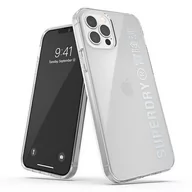 Etui i futerały do telefonów - SuperDry Snap iPhone 12/12 Pro Clear Cas e srebrny/silver 42591 - miniaturka - grafika 1