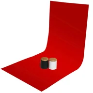 Tła fotograficzne - GlareOne PVC 60x130 cm czerwone - miniaturka - grafika 1