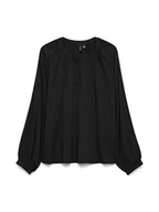 Bluzki damskie - Vero Moda Bluzka w kolorze czarnym - miniaturka - grafika 1