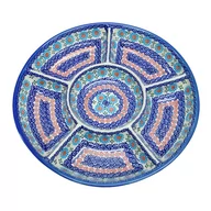 Miski i półmiski - Ceramiczna półmisek dzielony Ceramika Bolesławiec - miniaturka - grafika 1