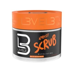 L3VEL3, apricot scrub, morelowy peeling do twarzy, 500ml - Peelingi i scruby do twarzy - miniaturka - grafika 1