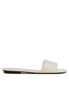 Calvin Klein Klapki Flat Slide Jacq HW0HW02388 Écru - Klapki i japonki damskie - miniaturka - grafika 1