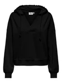 Bluzy damskie - ONLY Bluza w kolorze czarnym - miniaturka - grafika 1