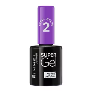 Rimmel Super Gel Top Coat lakier utrwalający "12 ml" bezbarwny - Lakiery do paznokci - miniaturka - grafika 1