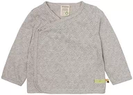 Kurtki i płaszcze dla chłopców - loud + proud Dziecięca kurtka zawijana, żakardowa, certyfikat GOTS, srebrna, 98/104, Silver, 98-104 - miniaturka - grafika 1