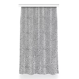 Zasłona przelotki Czarny kwiat do pokoju 150x260, Fabricsy - Zasłony - miniaturka - grafika 1