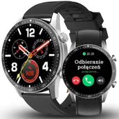 Smartwatch - Gravity GT10-7 SR/BK/BK LEATHER PROF - miniaturka - grafika 1