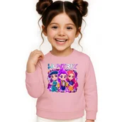 Bluzy dla dziewczynek - BLUZA DZIECIĘCA K-POPOWE ŁOWCZYNIE DEMONÓW HUNTRIX 104 BAWEŁNIANA - miniaturka - grafika 1