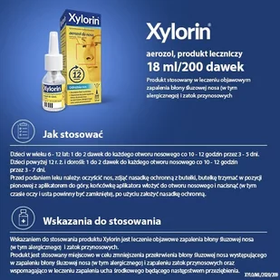 GLAXOSMITHKLINE PHARMACEUTICALS S.A. XYLORHIN aerozol do nosa 18ml - Przeziębienie i grypa - miniaturka - grafika 3