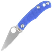 Noże - Nóż składany Spyderco Bug Blue G10, Satin 12C27 (C133GBLP) - miniaturka - grafika 1