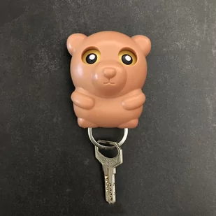 Wieszak na klucze- brązowy miś - Wieszaki i stojaki - miniaturka - grafika 1