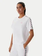 Koszulki i topy damskie - Kappa T-Shirt Banda Adi 371U6WW Biały Regular Fit - miniaturka - grafika 1