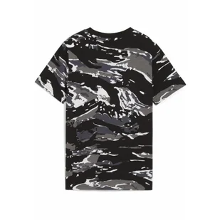 Młodzieżowa koszulka Essentials Camo PUMA Black - Odzież sportowa dziecięca - miniaturka - grafika 1