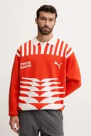 Swetry męskie - Puma sweter męski kolor pomarańczowy lekki 632512 - miniaturka - grafika 1
