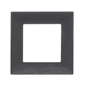 Klawisze i ramki - Niloe Step ramka stal szczotkowana pojedyncza - miniaturka - grafika 1