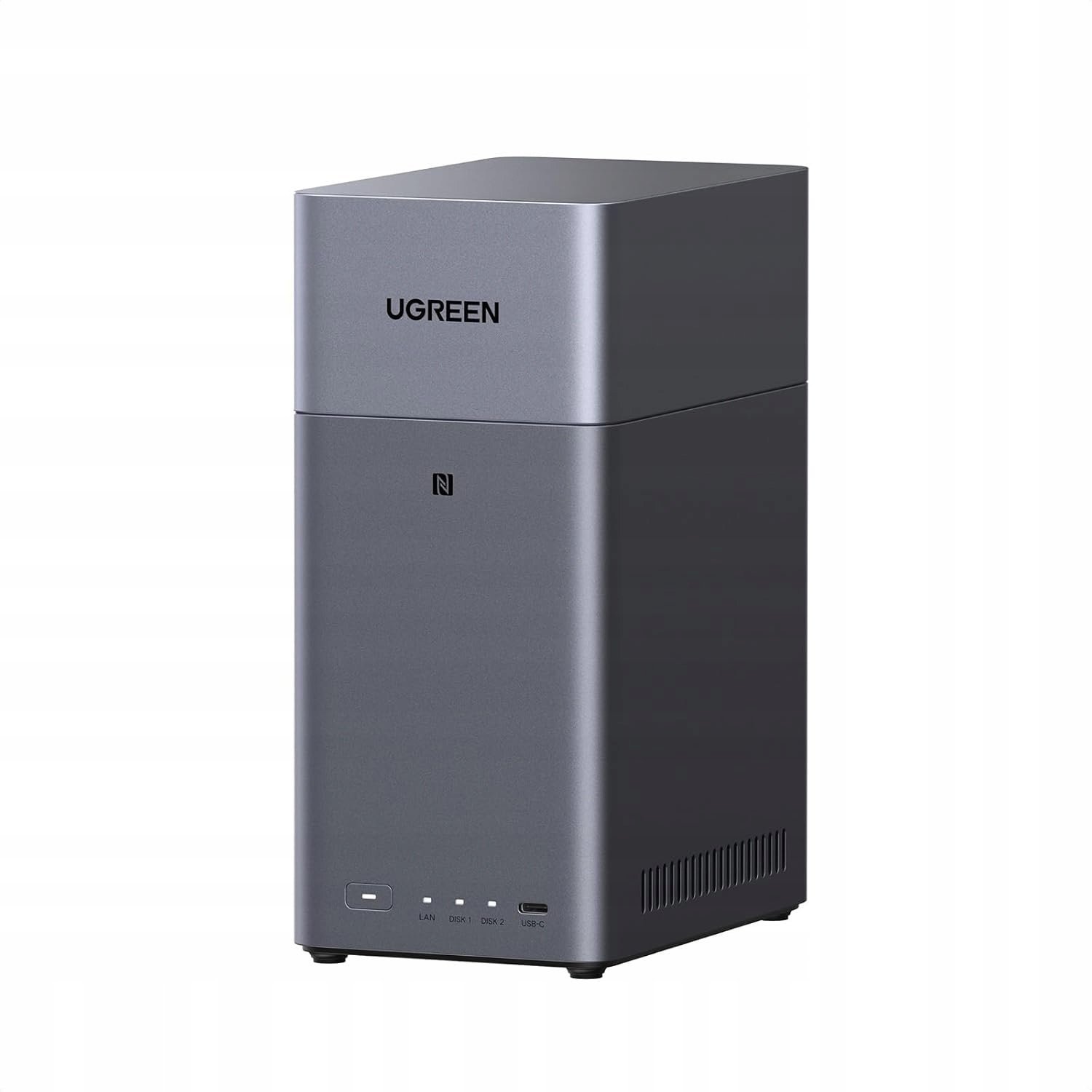 UGREEN NASync DH2300 2-bay NAS 4GB RAM NFC LAN 1GbE AI Bez Dysków