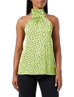 Pinko Torcello Top Satin St.Pois Irr Koszula Elegancka Damska, Sd1_zielony/czarny, XS - Koszulki i topy damskie - miniaturka - grafika 1
