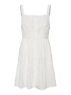 Sukienki - VERO MODA Sukienka damska Vmmilan Sl Short Dress WVN, Snow White, XL - miniaturka - grafika 1