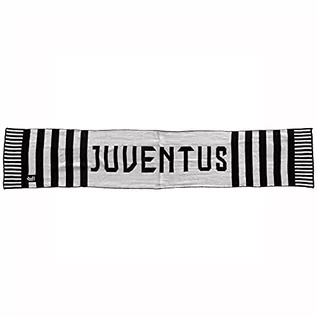 Apaszki i szaliki męskie - JUVIR|#JUVENTUS FC Szalik żakardowy z logo, męski, czarny, L - grafika 1