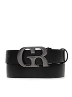 Paski - Gino Rossi Pasek Damski BLYL23008 Czarny - miniaturka - grafika 1