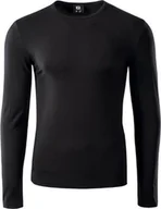 Koszulki sportowe męskie - IQ Koszulka męska Milky Ls czarna r. L - miniaturka - grafika 1