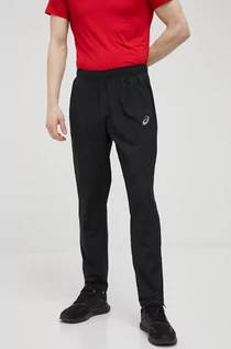 Spodnie męskie - Asics spodnie do biegania Core Woven męskie kolor czarny - grafika 1