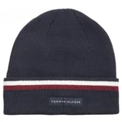 Czapki damskie - Czapka TH Corp Love Solid Stripe Beanie AM0AM12983 DW6 (TH1182-a) Tommy Hilfiger - miniaturka - grafika 1