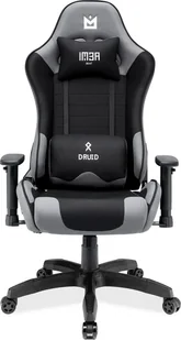 Fotel IMBA Seat DRUID materiałowy szaro-czarny - Fotele gamingowe - miniaturka - grafika 1