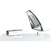 Półki do salonu - BIAŁY POŁYSK PÓŁKA NAŚCIENNA WISZĄCA VOLATO 80 CM - miniaturka - grafika 1