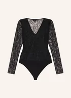 Body - Ted Baker Koronkowe Body Kayna schwarz - miniaturka - grafika 1