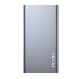 Dudao metalowy powerbank z LEDowym wskaźnikiem 10000mAh srebrny - Powerbanki - miniaturka - grafika 1