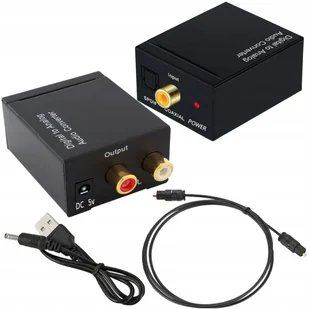 KONWERTER OPTYCZNY DAC COAXIAL TOSLINK RCA CINCH - Inne akcesoria audio-wideo - miniaturka - grafika 1
