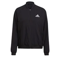 Kurtki damskie - adidas Damska kurtka Woven JKT, czarna/biała, M - miniaturka - grafika 1