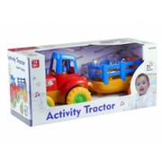 Samochody i pojazdy dla dzieci - Lean Toys Duży traktor farmera i przyczepa dla malucha - miniaturka - grafika 1