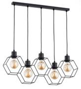 Lampy sufitowe - Geometryczna, druciana lampa nad stół w salonie AL 63175 z serii KOMBI - miniaturka - grafika 1