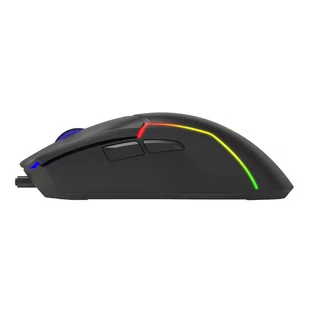 Marvo Mysz M655, 12000DPI, optyczna, 7kl., przewodowa USB, czarna, do gry, podświetlona - Myszki - miniaturka - grafika 2