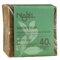 ALEPPO Najel Mydło w kostce Oliwkowo-Laurowe 40% Oleju Laurowego 200g - Mydła - miniaturka - grafika 2