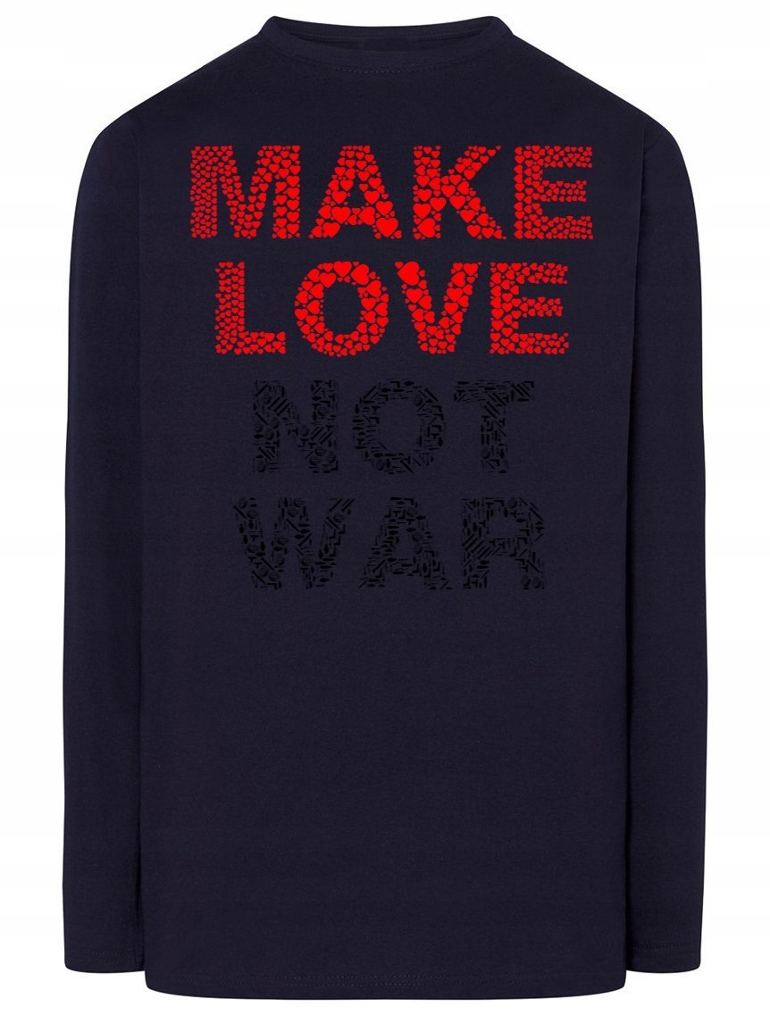 Longsleeve męski make love not war Rozm.XXL