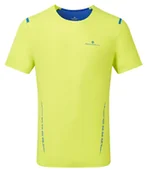 Koszulki sportowe męskie - RONHILL Koszulka biegowa męska TECH RACE S/S cirtus/azurite - miniaturka - grafika 1