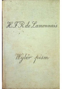 De Lamennais wybór pism - Poezja - miniaturka - grafika 1