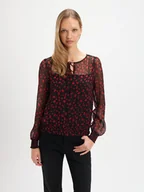 Bluzki damskie - Romantyczna bluzka w drobne kwiaty - miniaturka - grafika 1