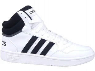 Adidas Hoops MID GW3019 Buty Trampki Męskie Białe - Trampki męskie - miniaturka - grafika 1