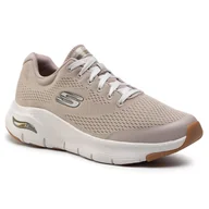 Sneakersy damskie - SKECHERS Sneakersy Arch Fit 232040/TPE Taupe - miniaturka - grafika 1