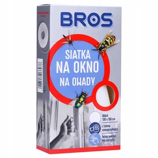 Moskitiera Siatka Na Okno Bros 1,3 X 1,5 M Biała - Moskitiery - miniaturka - grafika 1
